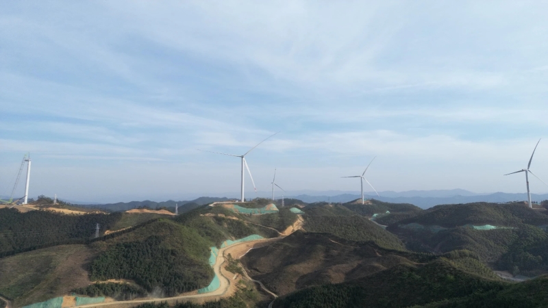 點亮綠色未來！廣西田林100MW風電項目全容量并網