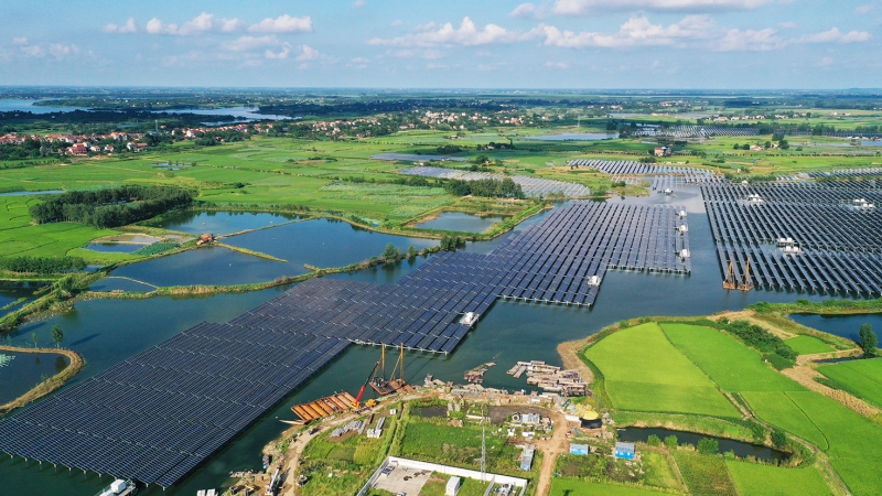 肥西花崗 40MWp 漁光互補光伏電站