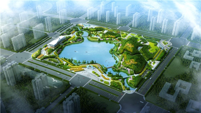 中機國際首次獨家承擔(dān)的公園EPC項目花開滁州