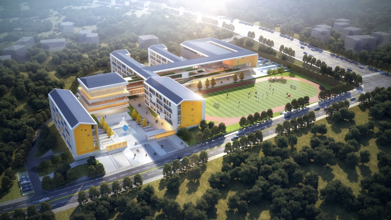 中機國際中標(biāo)長沙市望城區(qū)月亮島谷山學(xué)校項目